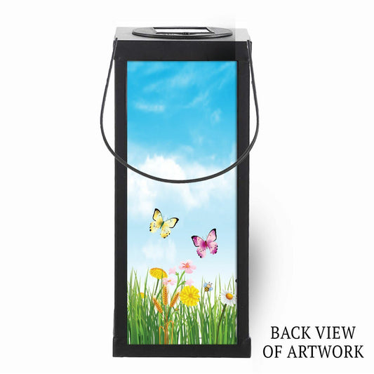 Wings Ready Solar Powered Photo Memorial Lantern - The Funeral Program Site