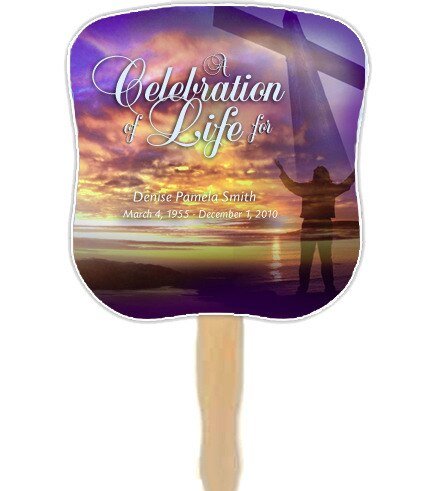 Worship Personalized Hour Glass Memorial Fan (Pack of 10) - The Funeral Program Site