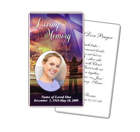 Worship Prayer Card Template - The Funeral Program Site
