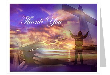 Worship Thank You Card Template - The Funeral Program Site