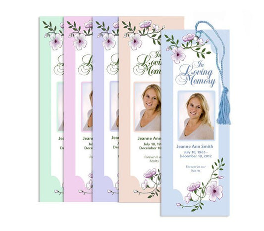 You Design Memorial Bookmark Done For You Printing Service (Pack of 50) - The Funeral Program Site