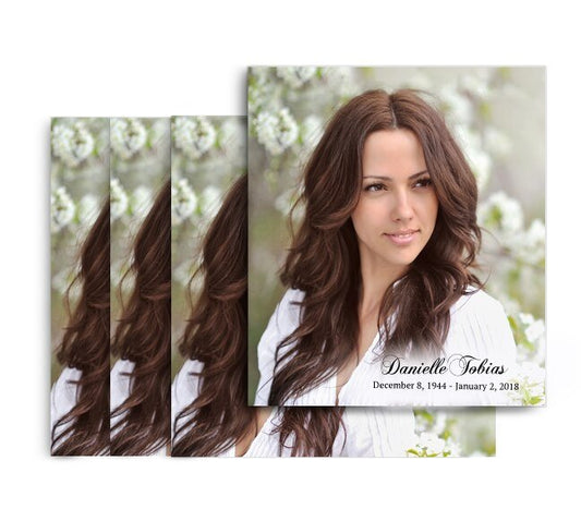 Your Photo Memorial Cards Done For You Design & Print (Pack of 50) - The Funeral Program Site
